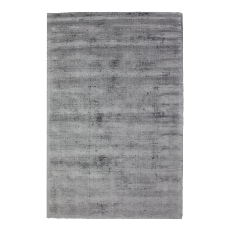 Silk Area Rug in Concrete Gray, Rectangle 6' x 9'