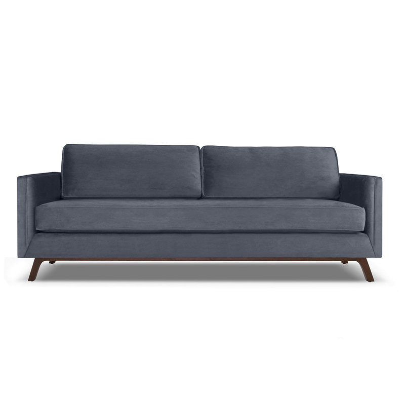 Canapé Zeno, H 33 po x l 84 po x P 37 po, Rouge