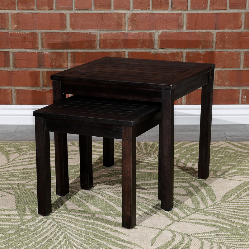2-Piece Eucalyptus Nesting Table Set(Only Including Table)