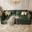 Canapé-lit modulaire 8 pièces avec siège de rangement, canapé modulaire en chenille de luxe avec pieds dorés et détails 8 pièces-1690089653-1689918518