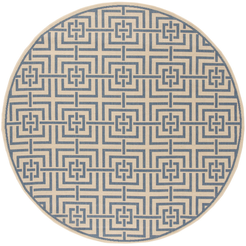 Tapis d'intérieur / extérieur Derric 100, Rond 6 pi 7 po