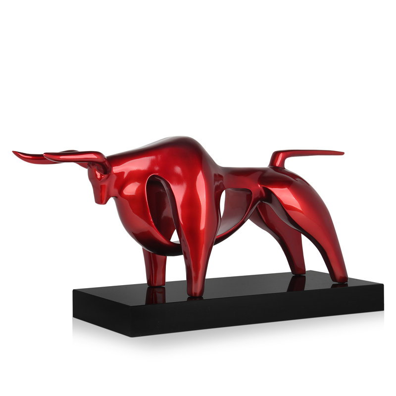Animals Figurines & Sculptures, 35cm H x 62cm W x 22cm D, Red