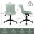 Brionni Upholstered Task Chair Swivel Executive Chair Faux Leather Home Office Chair with Wheels-1185120136