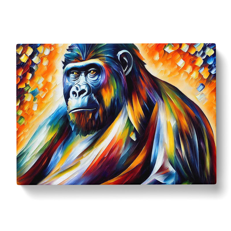 Gorilla Vol.2 Abstract - Wrapped Canvas, 50cm H x 76cm W x 3cm D