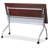 Preference Rectangle Flip Top Training Table with Casters and Modesty Panel and Cable Management-20685597