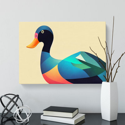 Stimulating Abstract Duck - Wrapped Canvas