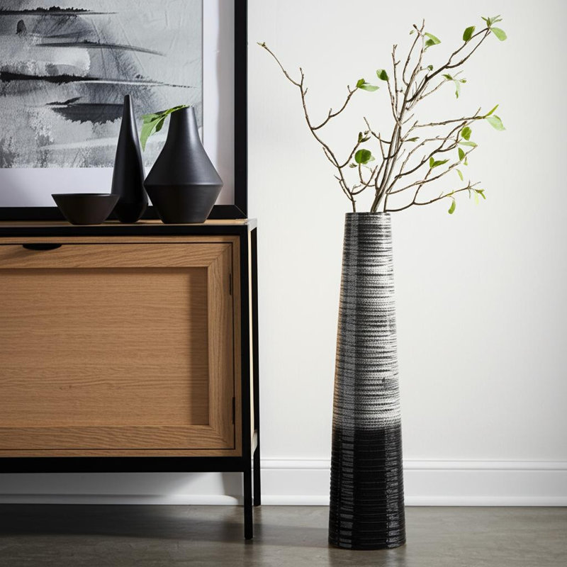 Vase de plancher en céramique 47 po