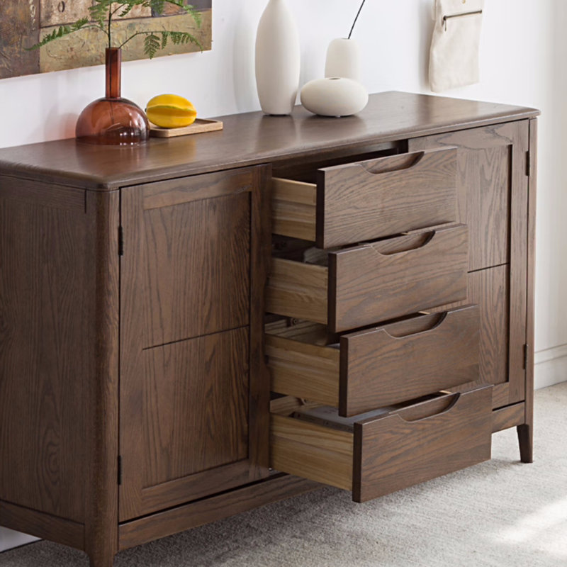 Large-Capacity Solid Wood Sideboard