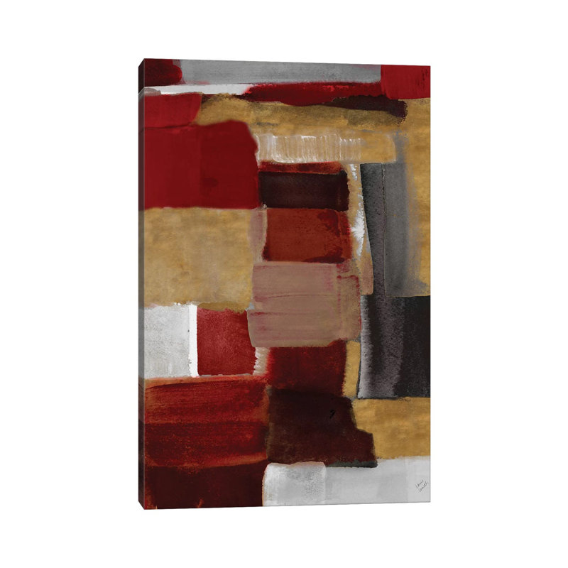 «Red and Gold Light II» par Lanie Loreth, reproduction d'art sur toile tendue, H 12 po x l 8 po x P 0,75 po