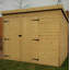 Shiplap Pent 12 ft. W x 5 ft. D Wooden Tongue & Groove Garden Shed