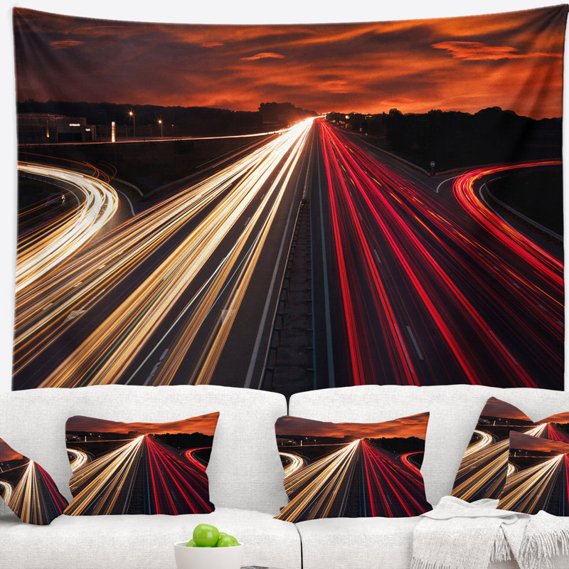 Tapisserie Cityscape Speed Trails, H 50 po x l 60 po