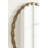 Perlina Round Metal Wavy Wall Mirror