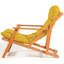 Modern Beech Wood Garden Chair, Yellow & Natural Colour, 19.7 x 31.9 x 19.7 inches | 100% Beech Wood, No Varnish, Water-Based Preservative | Stylish & Durable Outdoor Seating for Patio & Garden-2098937849