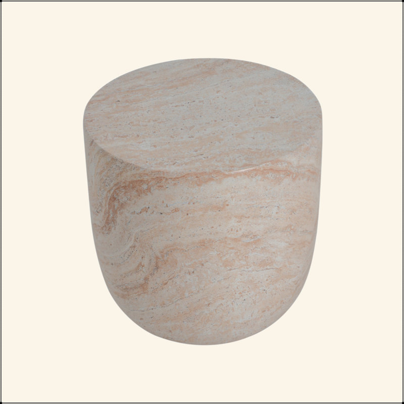 Outdoor/Indoor Lightweight Concrete Side Table