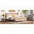 King Pine Wooden Bed With Rattan Headboard  And Footboard, With  Central Enhanced Bed Platform,Walnut-1669983456