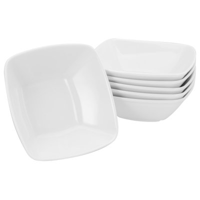 6-Piece Cereal Bowl Set, Victoria White Series