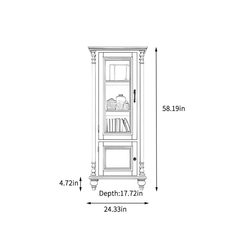 Armoire de rangement simple pour le salon