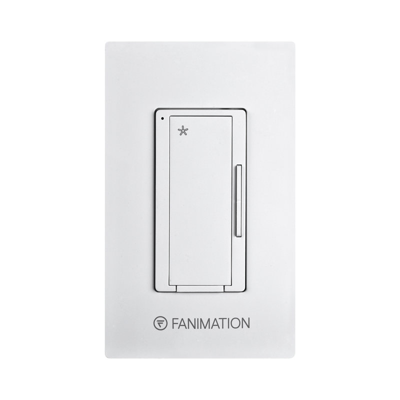 Ventilateur de plafond - commande murale - ventilateur 3 vitesses - blanc