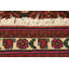 Tapis unique en laine noué à la main de style années 2010 de 3 pi 6 po x 4 pi 9 po noir / jaune / rouge Mittler