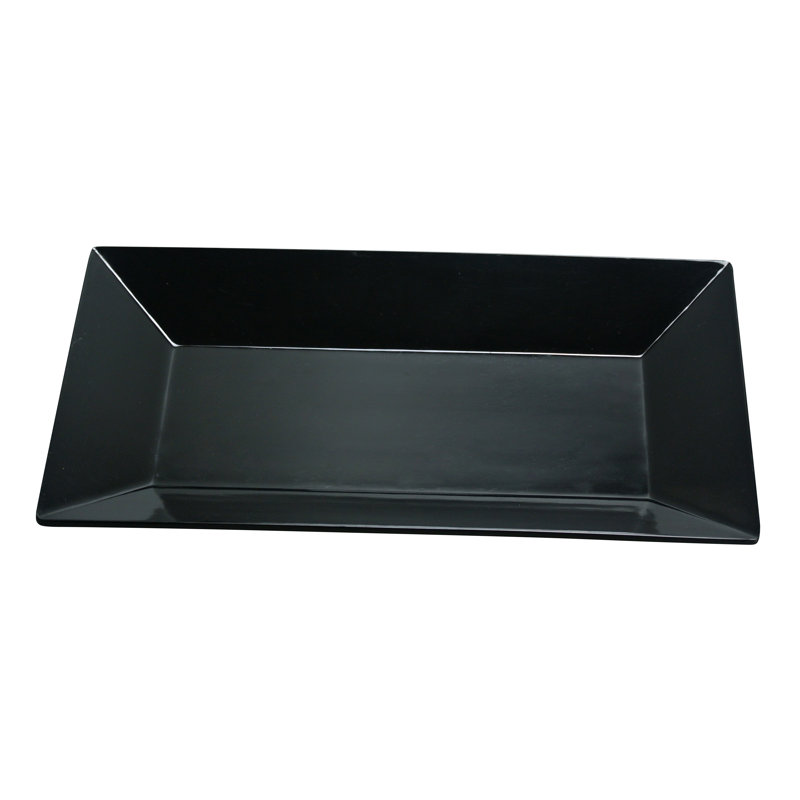 Rome 6'' Melamine Dinner Plate, Black