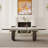 Modern 63" To 94.48" Extendable Sintered Stone Dining Table With Metal Legs , Seats 8-10-1932123766-1932123765