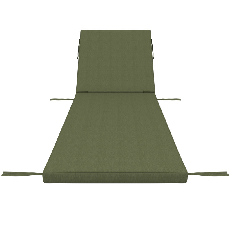 Sunbrella® Outdoor Chaise Cushion, 26" W x 80" D, Sunbrella® Canvas Fern