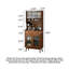 Armoire garde-manger moderne et multifonctionnelle à grande capacité