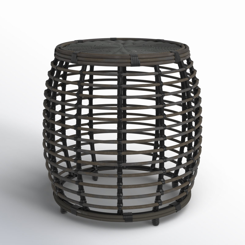 Caliope 22'' Resin Wicker Outdoor Side Table