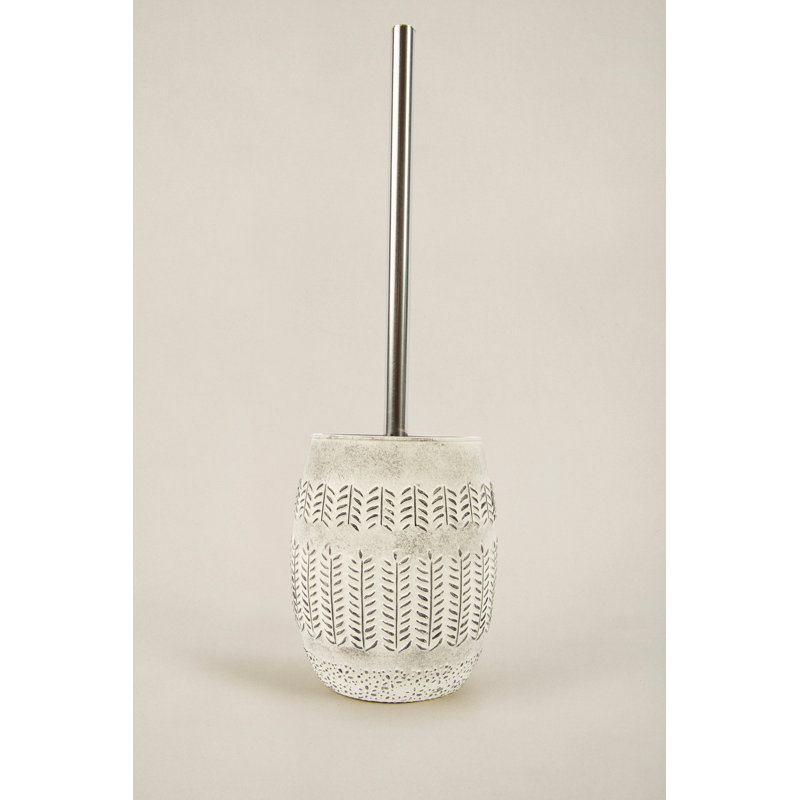 Brosse de toilette 15,4 po beige