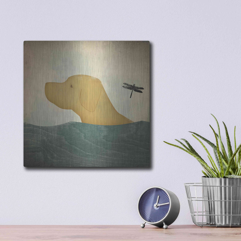 «Yellow Dog Swim» par Ryan Fowler, H 12 po x l 12 po