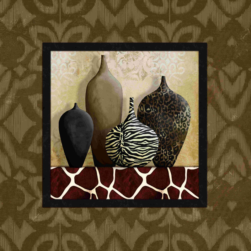 More Safari Pots - Impression sur toile tendue, L 20 po x H 20 po