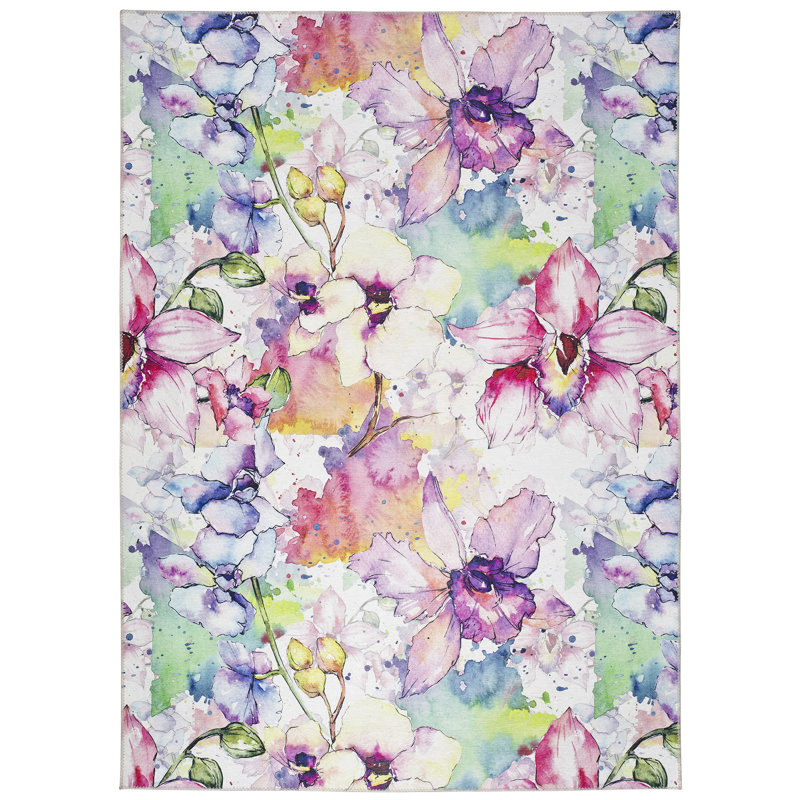 Turribridge Floral Area Rug, Rectangle 140 x 200cm