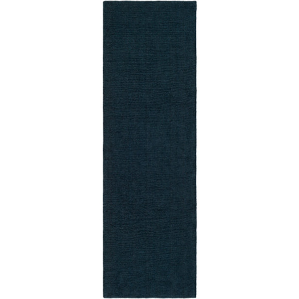 Crowe Handmade Wool Dark Blue Rug & Reviews | AllModern