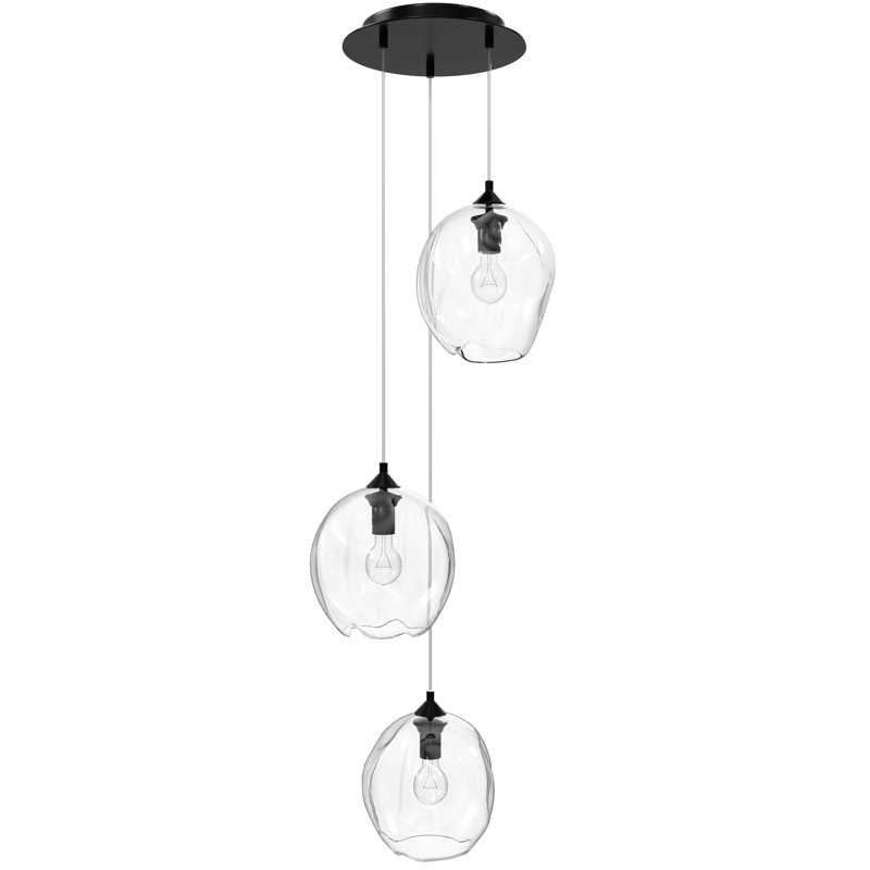 Luminaire suspendu sphère 3 lumières Elmingham
