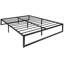 Base de lit plateforme en métal 14 pouces Tabares / support de lattes en acier / aucun sommier nécessaire-1706986194