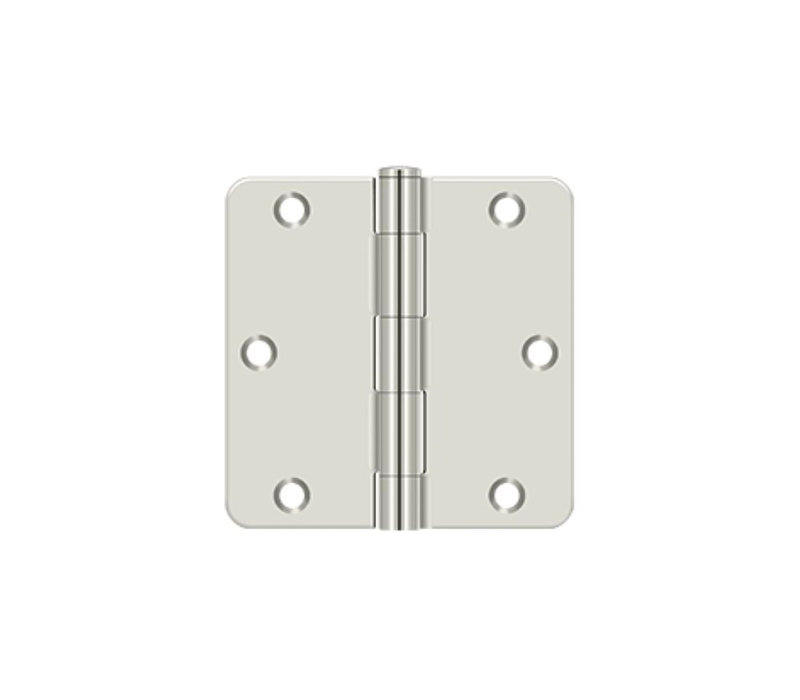 Steel Butt Bearing Hinge, Bright Nickel