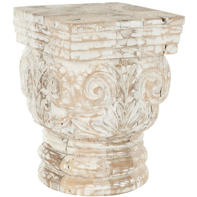 Tabouret d’appoint en bois massif Sartain