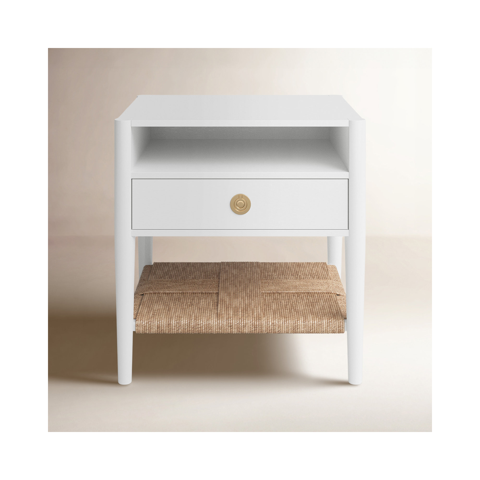 Madeline 1 - Drawer Nightstand, White