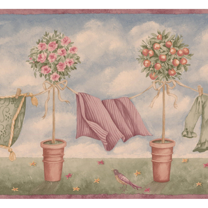 Bordure de papier peint abstraite Givan