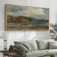 «Rustic Countryside Sunset Over Coastal Cliff Classic Landscape», reproduction d'art sur toile-98041894-111176085