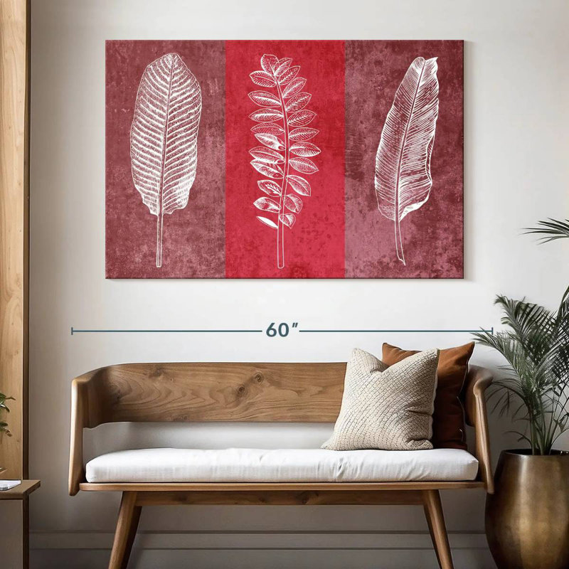 Harnek Leaf Imprints, 34" H x 51" W