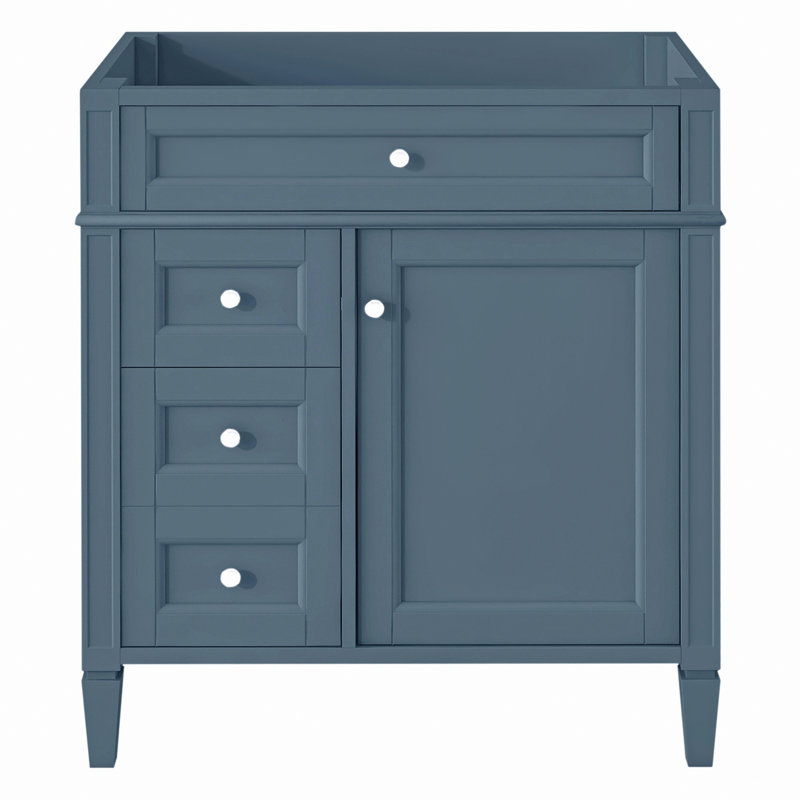 Armoire de rangement de salle de bain moderne avec 2 tiroirs et un tiroir basculant