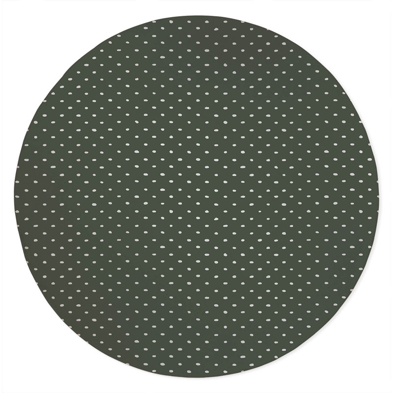 Teeny Tiny Non-Slip Outdoor Rug, Round 5'