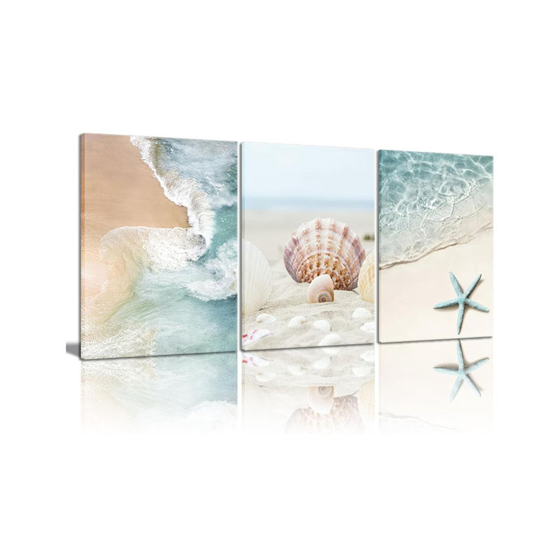 3 Piece Wrapped Canvas Print, 60 cm H x 40 cm W