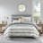 Piece Bedding Sets, Polyester Full Queen Seersucker, Modern Home