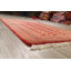 Tapis décoratif en laine rouge de conception unique 4 pi 1 po x 6 pi 1 po Céresa noué à la main