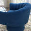 Aketza Velvet Swivel Barrel Chair-2123254888