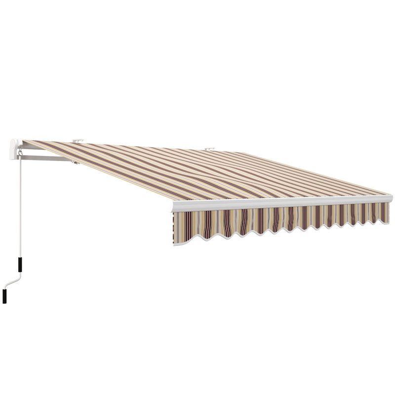 Auvent rétractable 8 ', H 59,1 po x l 155,5 po x P 96,5 po, Rayures rouges