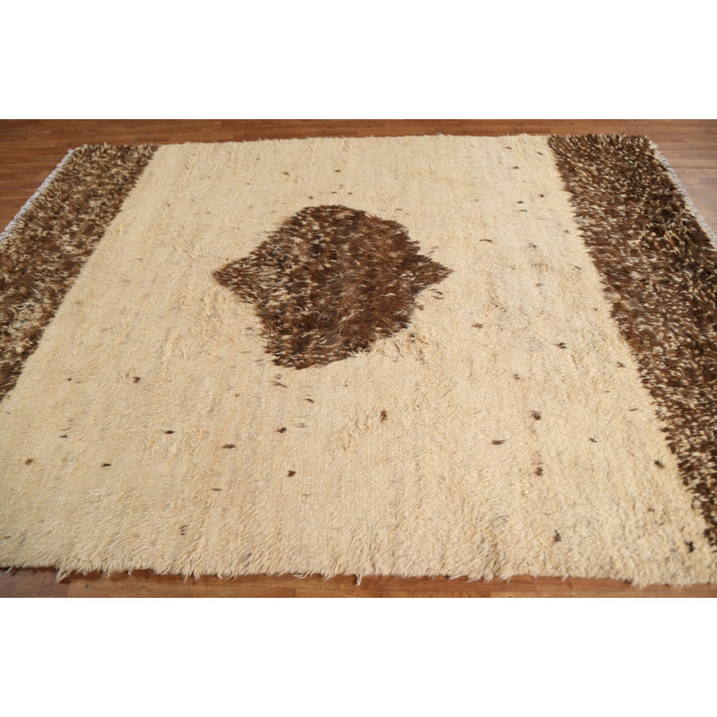 Tapis oriental en laine marocain en laine noué à la main 7 x 10