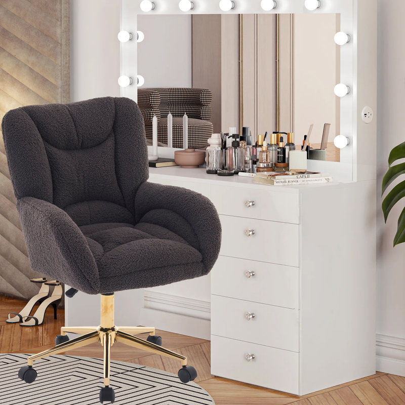 Chaise de bureau Herickson, Teddy, Gris